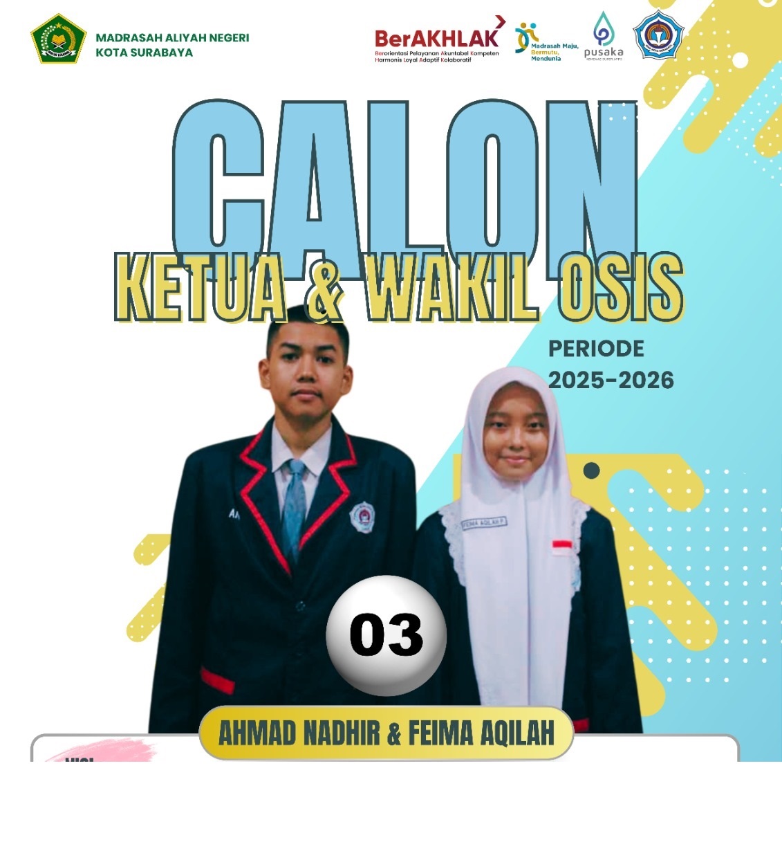 AHMAD NADHIR BAGUS & FEIMA AQILAH PUTRI